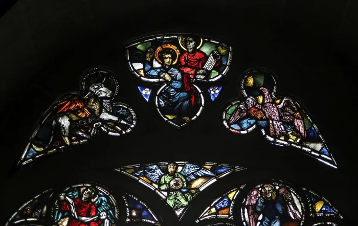 Framed Print : Ulm Minster Passion Window Print, Germany Framed Print : Ulm Minster Passion Window Print, Germany