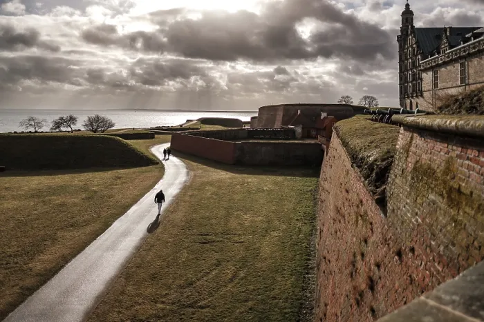 Framed Print : Kronborg Castle Print: Pathway through Fortification Framed Print : Kronborg Castle Print: Pathway through Fortification
