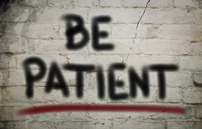 Framed Print : Be Patient Print: A Conceptual Image Framed Print : Be Patient Print: A Conceptual Image