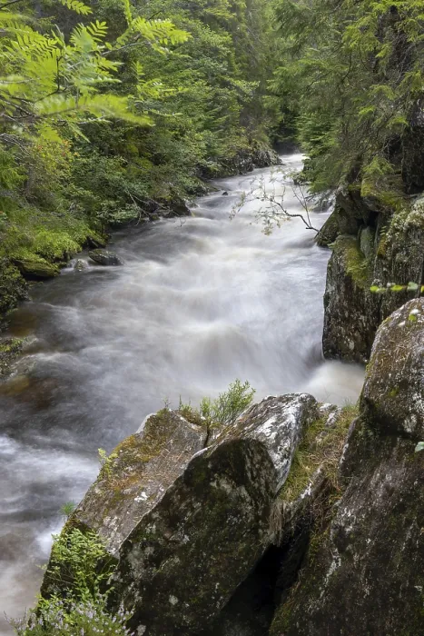 Framed Print : Pattack Falls and rapids Print, Laggan, Scotland