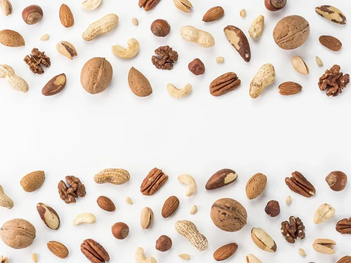 Framed Print : Nut Mix Print with Copy Space Framed Print : Nut Mix Print with Copy Space