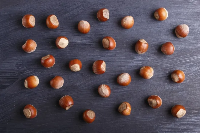 Framed Print : Hazelnut Pattern Print on Black Wood Framed Print : Hazelnut Pattern Print on Black Wood