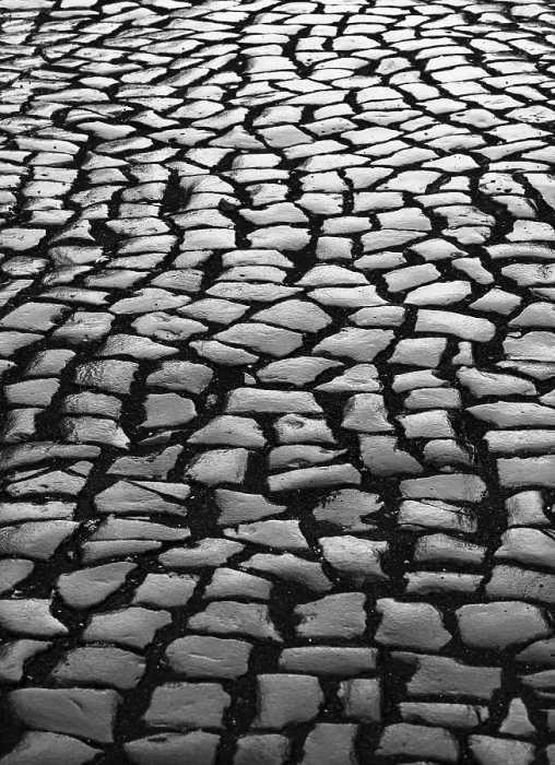Framed Print : Pavement, Backlit Cobblestones Print, Ribeira Grande, Azores Framed Print : Pavement, Backlit Cobblestones Print, Ribeira Grande, Azores
