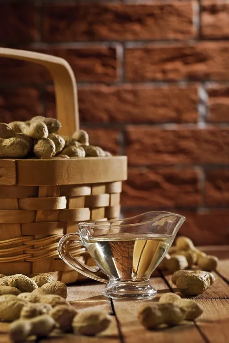 Framed Print : Peanuts in Basket and on Table Print Framed Print : Peanuts in Basket and on Table Print