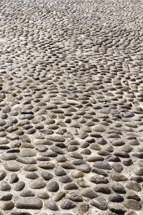 Framed Print : Pebble Stone Pavement Print Framed Print : Pebble Stone Pavement Print