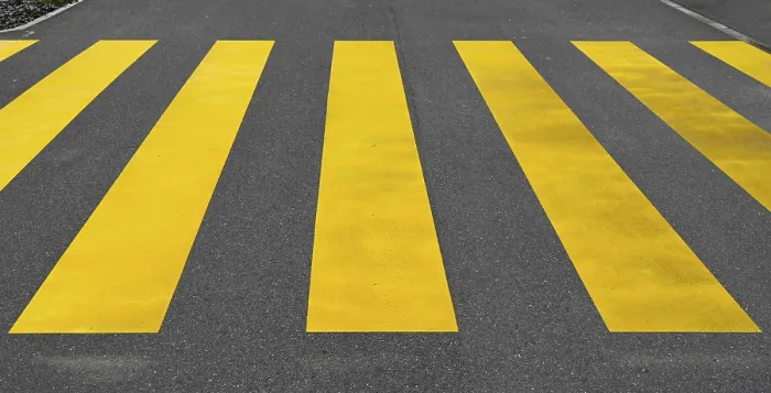 Framed Print : Pedestrian Strips Print Framed Print : Pedestrian Strips Print