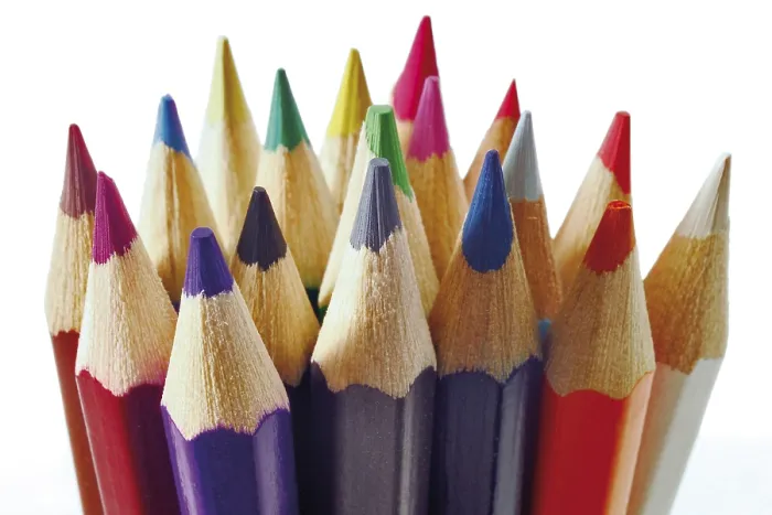 Framed Print : Pencil Crayons Art Print