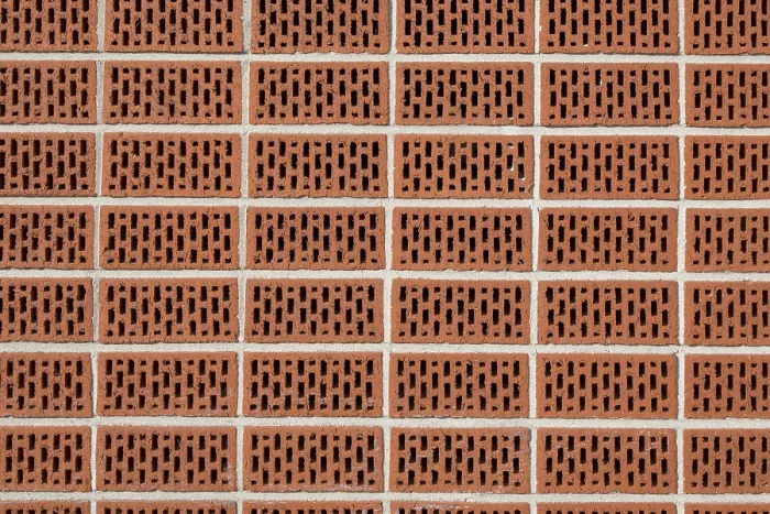 Framed Print : Perforated Brick Wall Print, Germany Framed Print : Perforated Brick Wall Print, Germany