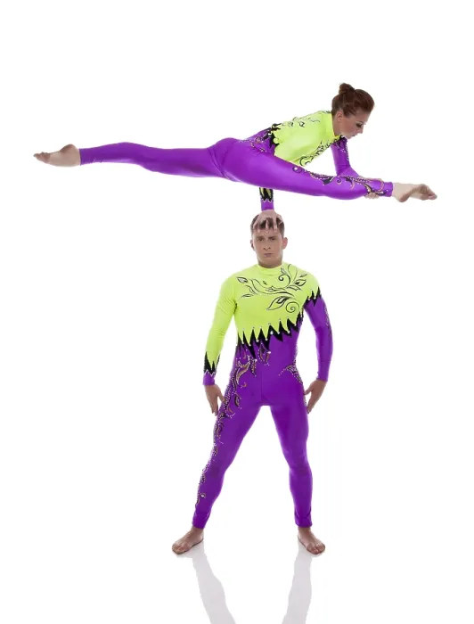 Framed Print : Flexible Acrobats Print in Studio Isolation Framed Print : Flexible Acrobats Print in Studio Isolation