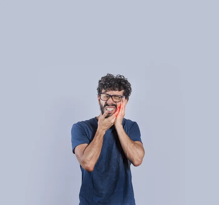 Framed Print : Toothache Problem Print: Man Rubbing Cheek Framed Print : Toothache Problem Print: Man Rubbing Cheek
