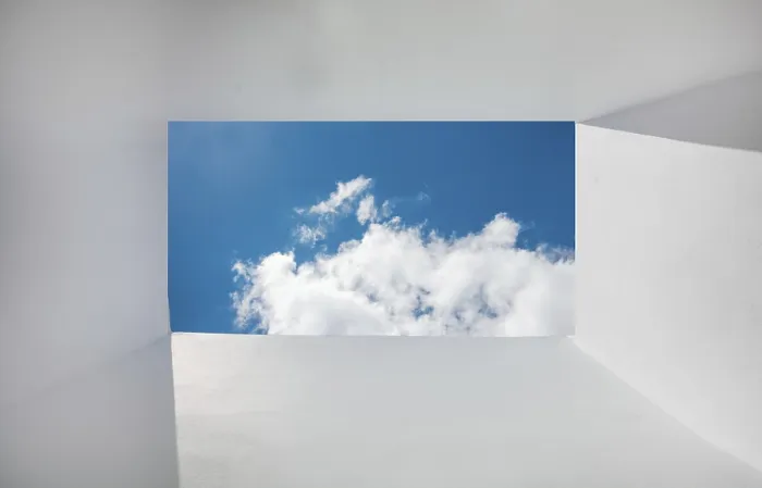 Framed Print : Perspective of Clouds from Frame Shaped Walls Print Framed Print : Perspective of Clouds from Frame Shaped Walls Print