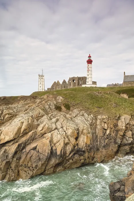 Framed Print : Phare de Saint-Mathieu Lighthouse Print, Brittany, France