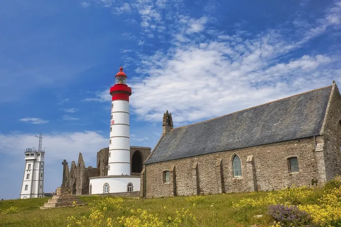 Framed Print : Phare de Saint-Mathieu Lighthouse Print, Brittany, France Framed Print : Phare de Saint-Mathieu Lighthouse Print, Brittany, France