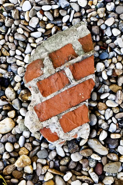Framed Print : Brick Wall Print - Fragmented Architecture Framed Print : Brick Wall Print - Fragmented Architecture