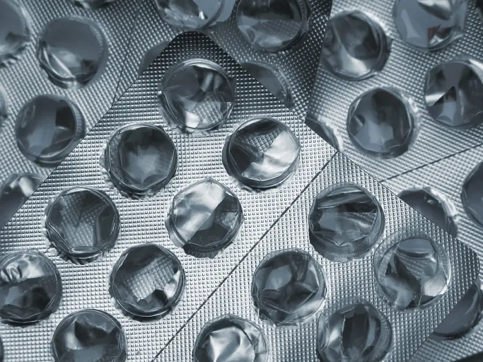 Framed Print : Empty Pill Blisters Print Framed Print : Empty Pill Blisters Print