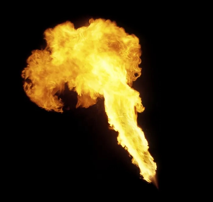 Framed Print : Pillar of Fire Print from a Fire-Eater Framed Print : Pillar of Fire Print from a Fire-Eater