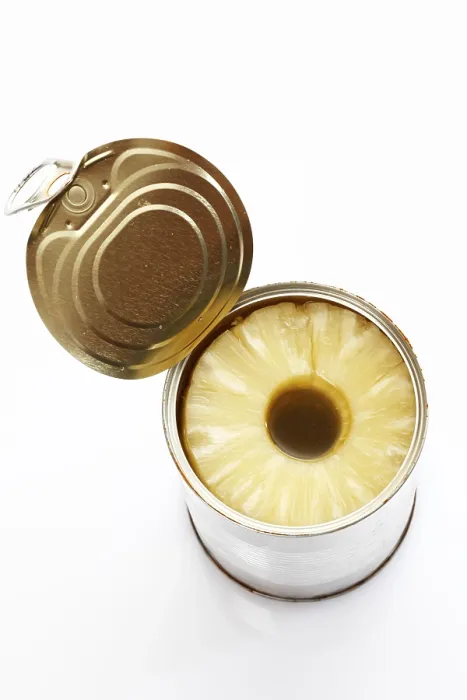 Framed Print : Pineapple Slices in an Opened Tin Print Framed Print : Pineapple Slices in an Opened Tin Print