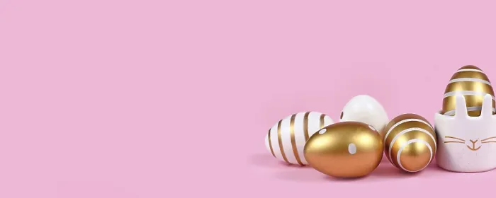 Framed Print : Pink Easter Print with Bunny Egg Cup and Dotted Striped Eggs Framed Print : Pink Easter Print with Bunny Egg Cup and Dotted Striped Eggs