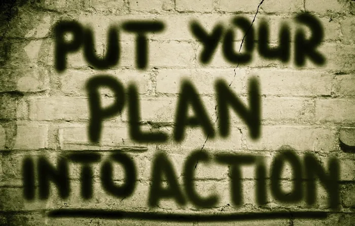 Framed Print : Put Your Plan Into Action Concept Print Framed Print : Put Your Plan Into Action Concept Print