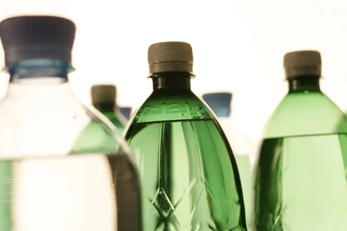 Framed Print : Plastic Bottles Print