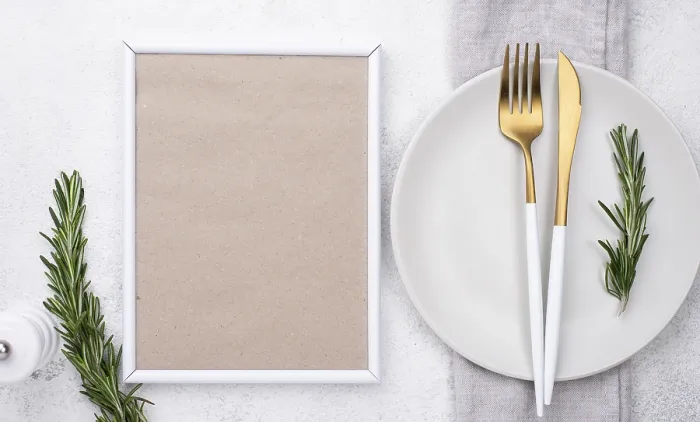 Framed Print : Table Setting Print with Cutlery Frame Framed Print : Table Setting Print with Cutlery Frame