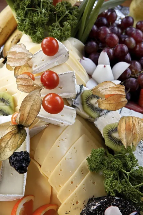 Framed Print : Print of a Platter of Cheese at a Cold Buffet Framed Print : Print of a Platter of Cheese at a Cold Buffet