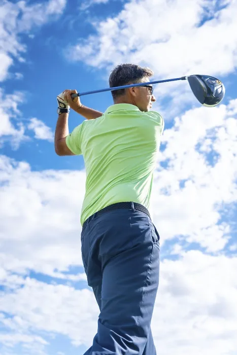 Framed Print : Golf Player Hitting Ball Print Framed Print : Golf Player Hitting Ball Print