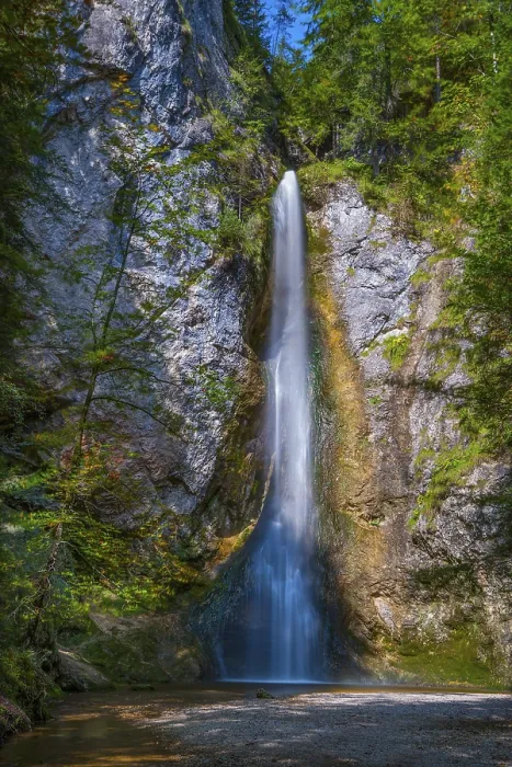 Framed Print : Plotz Waterfall Print, Ebenau, Austria Framed Print : Plotz Waterfall Print, Ebenau, Austria