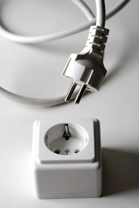 Framed Print : Plug and Socket Print - Electrical Connection Framed Print : Plug and Socket Print - Electrical Connection
