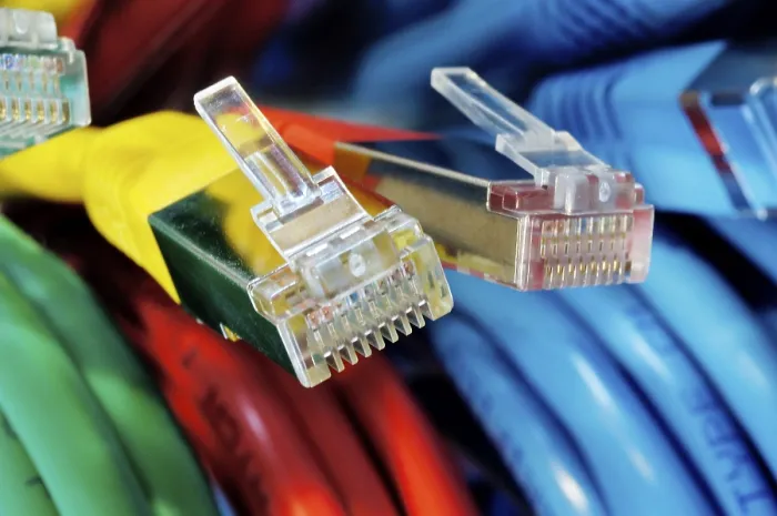 Framed Print : Coloured Network Cables Print Framed Print : Coloured Network Cables Print