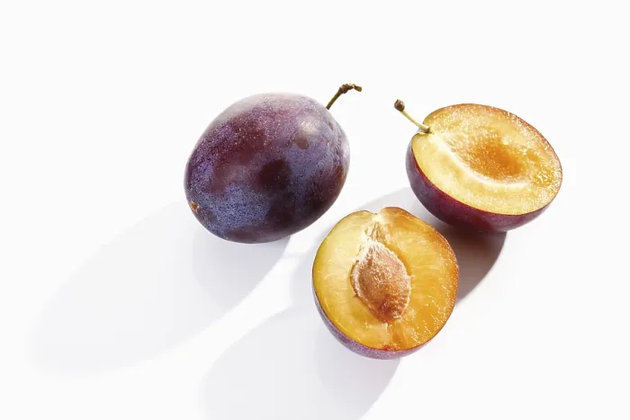 Framed Print : Print of Whole and Halved Plums Framed Print : Print of Whole and Halved Plums