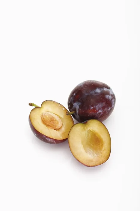 Framed Print : Two Plums Print - Still Life Framed Print : Two Plums Print - Still Life