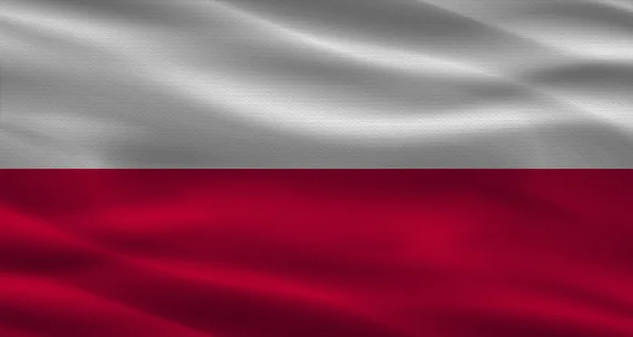 Framed Print : Poland Flag Print with Texture - Close Up