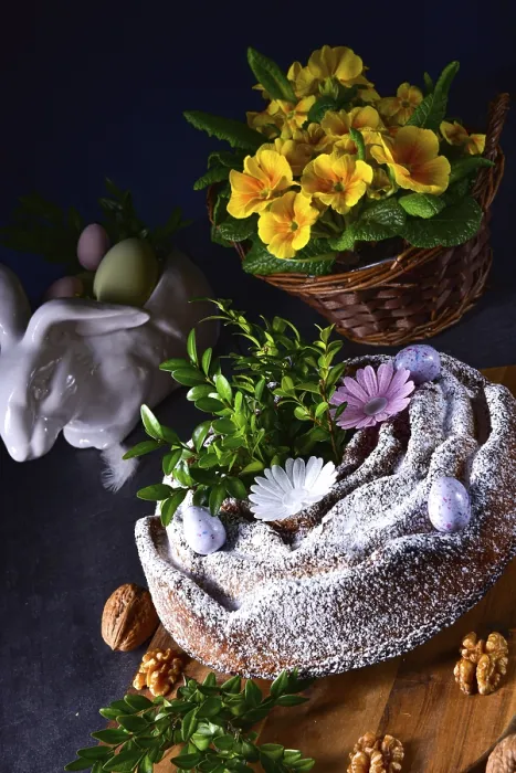 Framed Print : Polish Easter Cake Print with Nuts and Chocolate Framed Print : Polish Easter Cake Print with Nuts and Chocolate