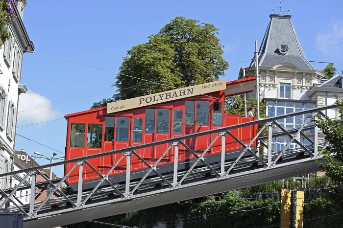Framed Print : The Polybahn Funicular Railway Print, Zurich, Switzerland Framed Print : The Polybahn Funicular Railway Print, Zurich, Switzerland