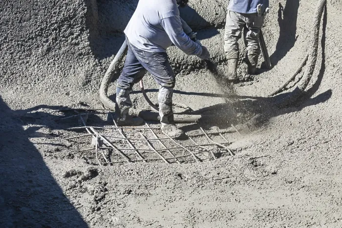 Framed Print : Pool Construction Worker Applying Shotcrete Print Framed Print : Pool Construction Worker Applying Shotcrete Print