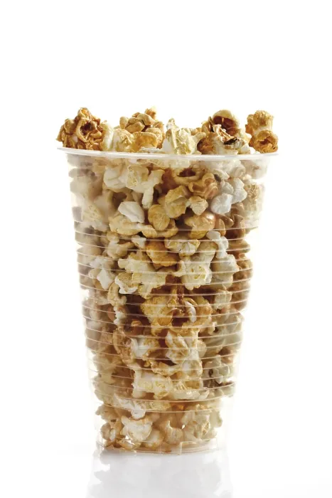 Framed Print : Popcorn in a Plastic Cup Print Framed Print : Popcorn in a Plastic Cup Print