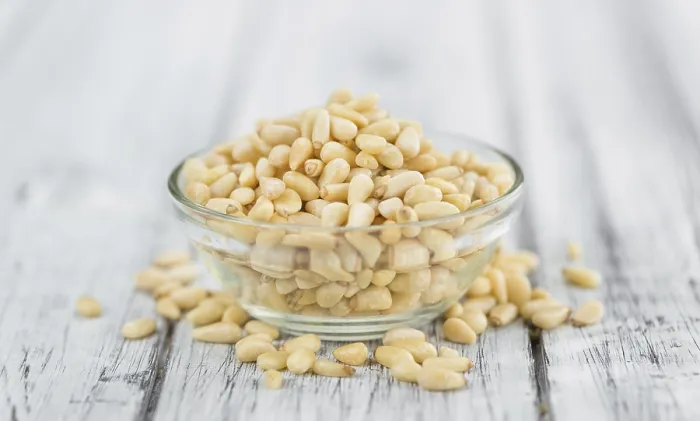 Framed Print : Fresh Pine Nuts Print (Close-up) Framed Print : Fresh Pine Nuts Print (Close-up)