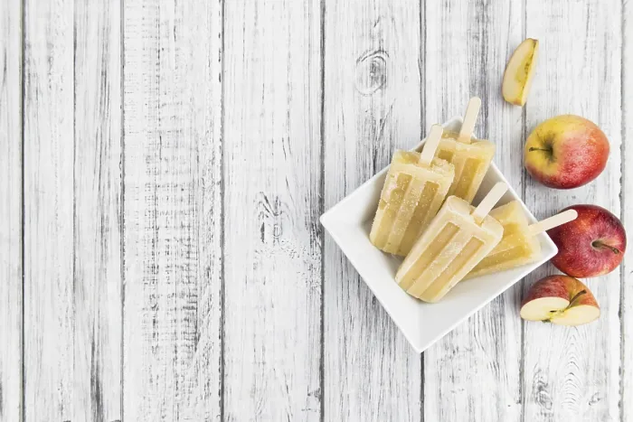 Framed Print : Homemade Apple Popsicles Print Framed Print : Homemade Apple Popsicles Print
