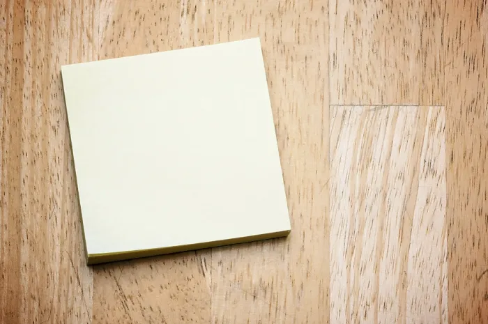 Framed Print : Post it Note Pad Print on Wooden Background Framed Print : Post it Note Pad Print on Wooden Background