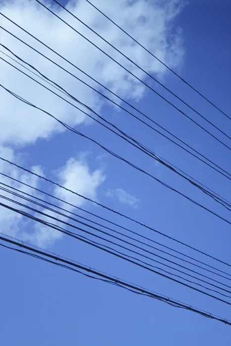 Framed Print : Power Lines Print - High Voltage Transmission