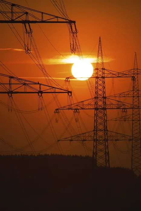 Framed Print : Power Masts at Sunset Print Framed Print : Power Masts at Sunset Print
