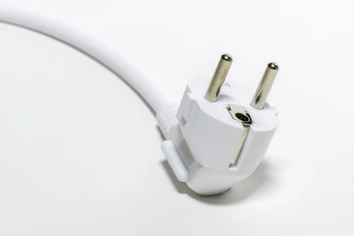 Framed Print : Power Plug Print with Cable and Connector Framed Print : Power Plug Print with Cable and Connector