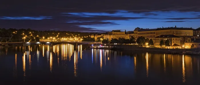 Framed Print : Prague Bridge Print - Charles Bridge at Night Framed Print : Prague Bridge Print - Charles Bridge at Night
