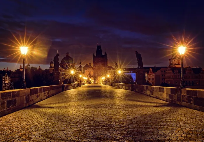 Framed Print : Prague at Night Print
