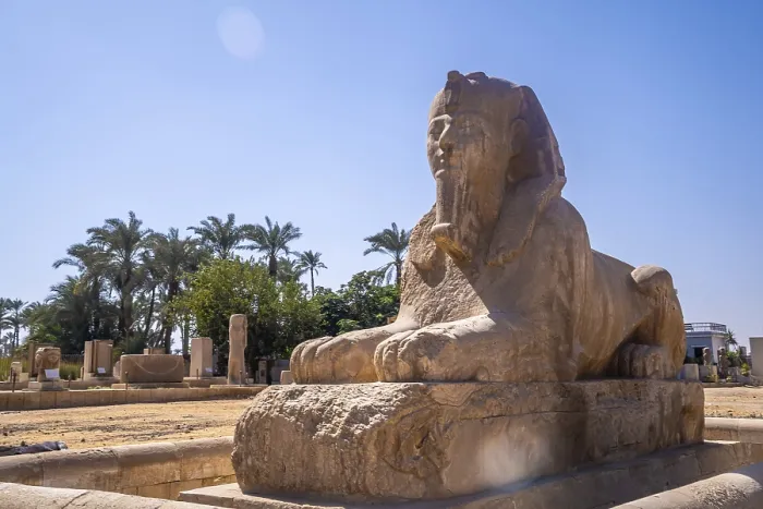 Framed Print : Detail of the precious Sphinx of Memphis in Cairo Print Framed Print : Detail of the precious Sphinx of Memphis in Cairo Print
