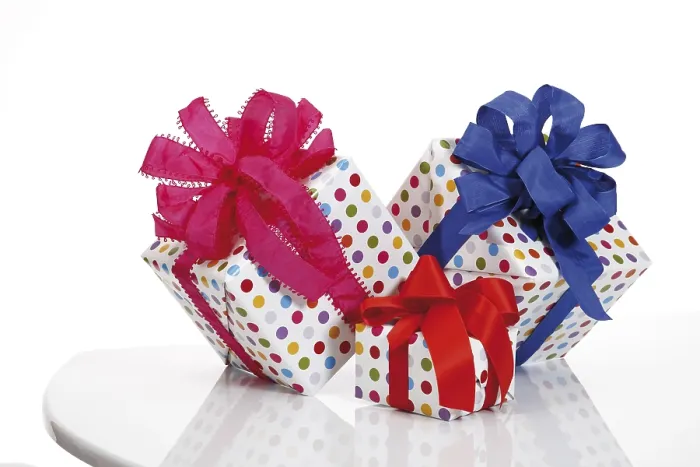 Framed Print : Colorful Presents with Ribbons Print Framed Print : Colorful Presents with Ribbons Print