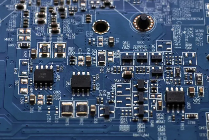 Framed Print : Printed Circuit Board with Chips and Radio Components Framed Print : Printed Circuit Board with Chips and Radio Components