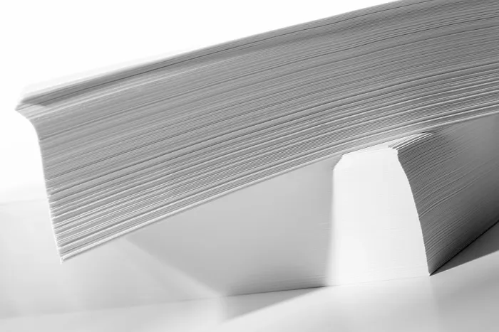 Framed Print : Printer Paper Print on Office Desk Framed Print : Printer Paper Print on Office Desk
