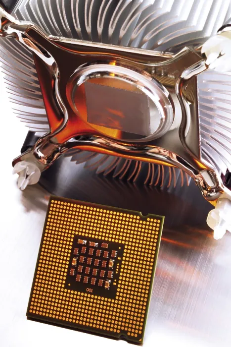 Framed Print : Processor Chip and Fan Print Framed Print : Processor Chip and Fan Print